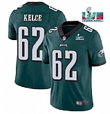 Men & Women & Youth Philadelphia Eagles #62 Jason Kelce Green Super Bowl LVII Patch Vapor Untouchable Limited Stitched Jersey,baseball caps,new era cap wholesale,wholesale hats